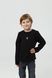 Children`s longsleeve with "Classic Tryzub" embroidery, black, Black, 122