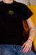 Women's t-shirt with "The trident of Yaroslav the Wise" embroidery, black, Black, S