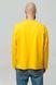 Men's longsleeve oversize with "Red kalyna trident" embroidery, yellow, Yellow, S