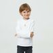 Children`s longsleeve with "Classic Tryzub" embroidery, white, White, 122