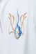 Women's longsleeve oversize with "Malwy trident" embroidery, white, White, S