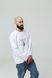 Women's longsleeve oversize with "Malwy trident" embroidery, white, White, S