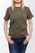 Women's t-shirt with "The trident of Yaroslav the Wise" embroidery khaki, S