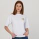 Women's t-shirt oversize with &ldquo;The Sunny trident&rdquo; embroidery, white, White, M